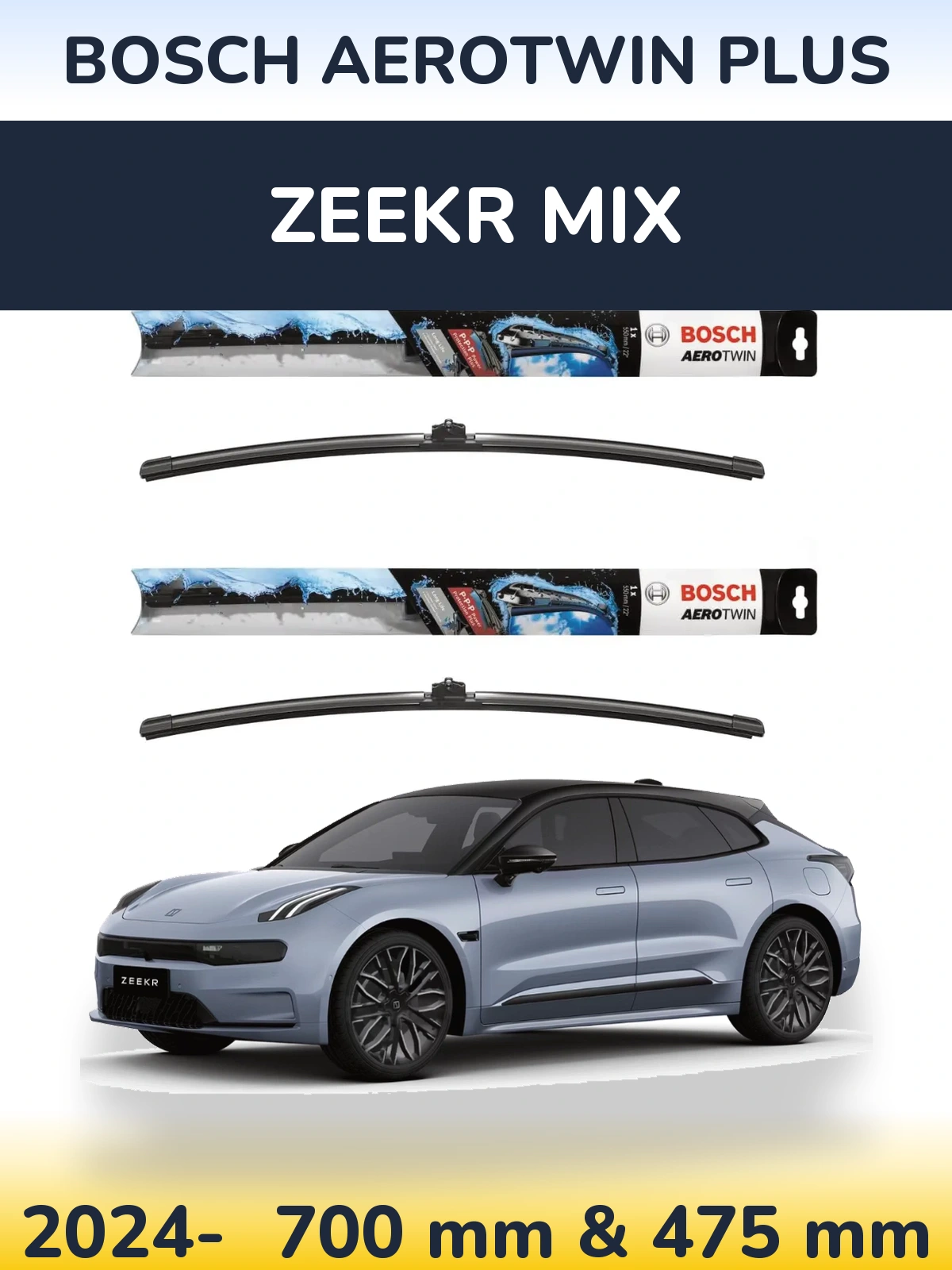 Torkarblad BOSCH AeroTwin Plus för Zeekr Mix