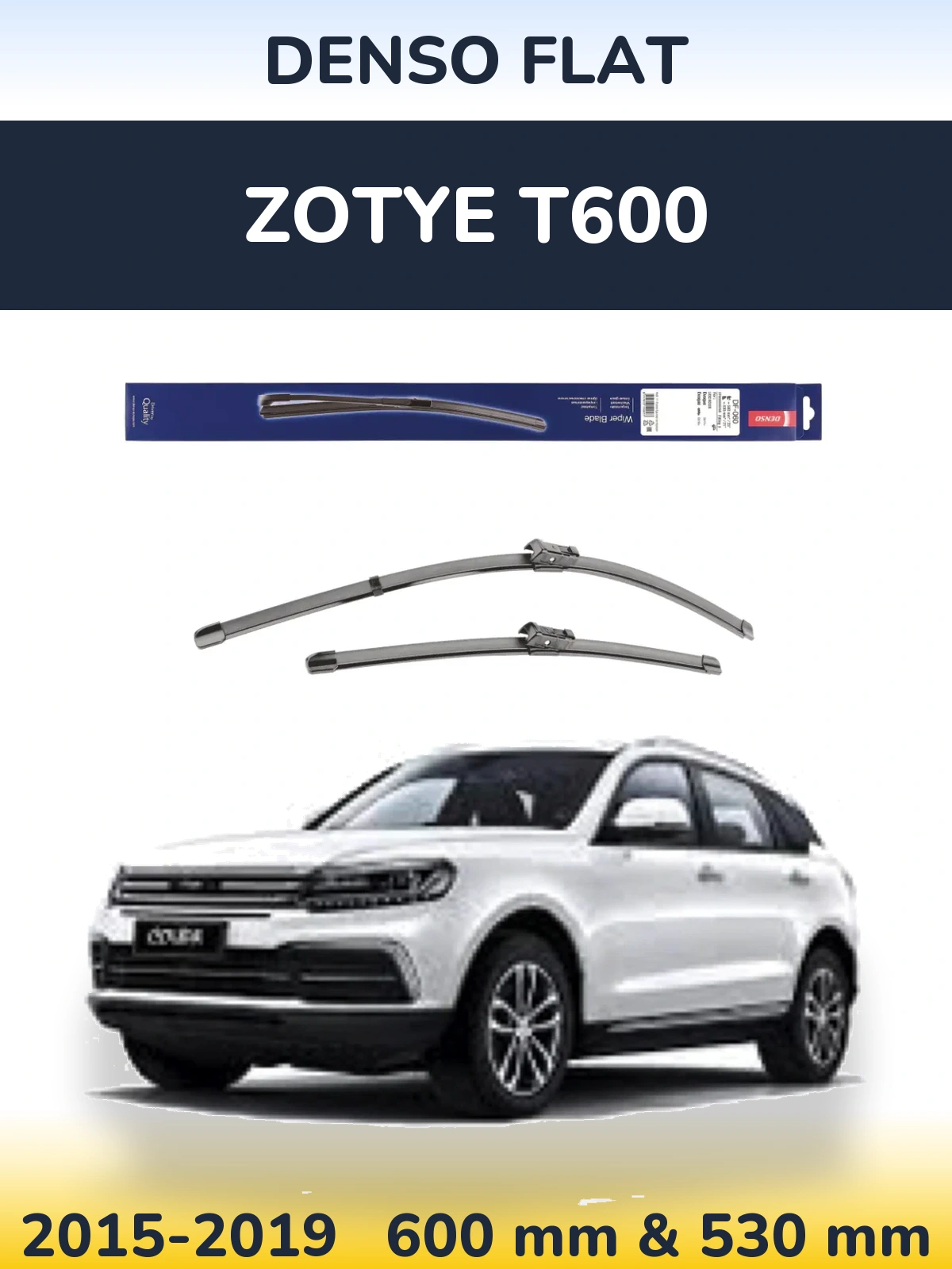 Torkarblad Denso Flat för Zotye T600