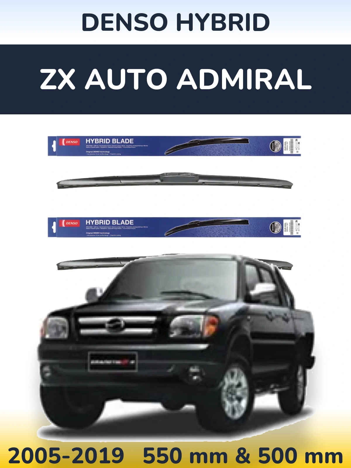 Torkarblad Denso Hybrid för ZX Auto Admiral