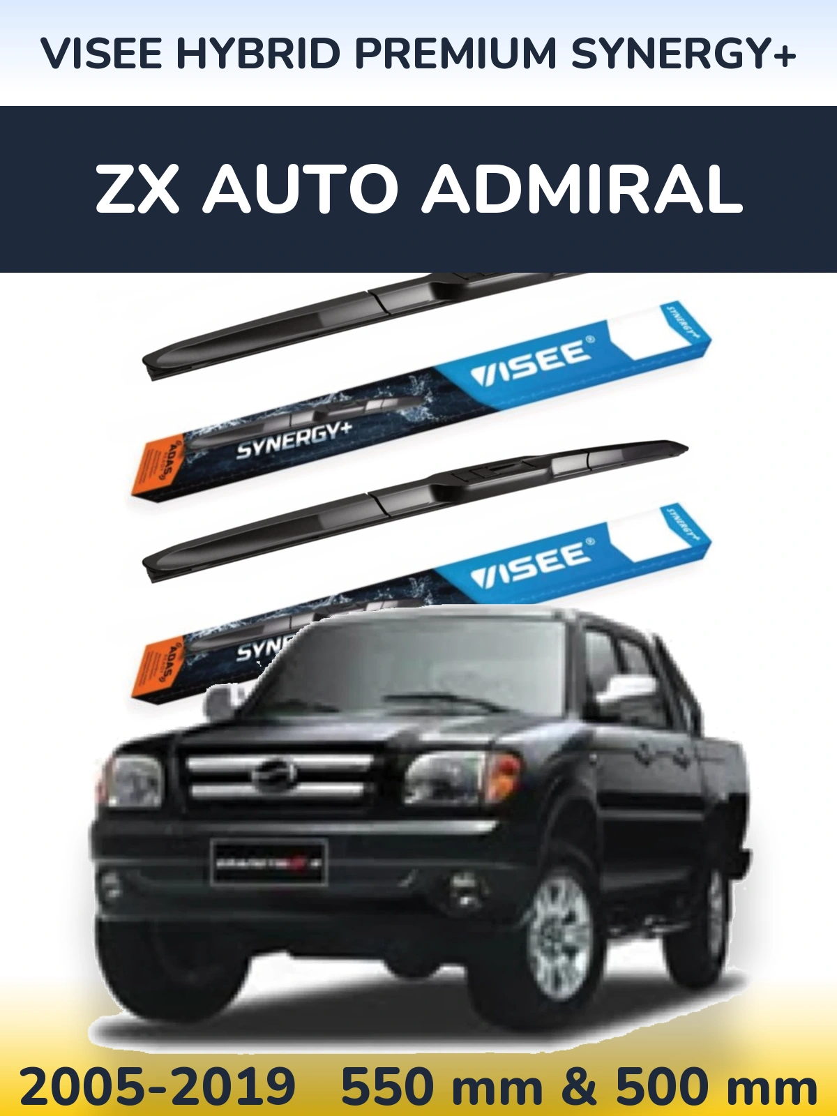 Torkarblad VISEE HYBRID PREMIUM SYNERGY+ för ZX Auto Admiral