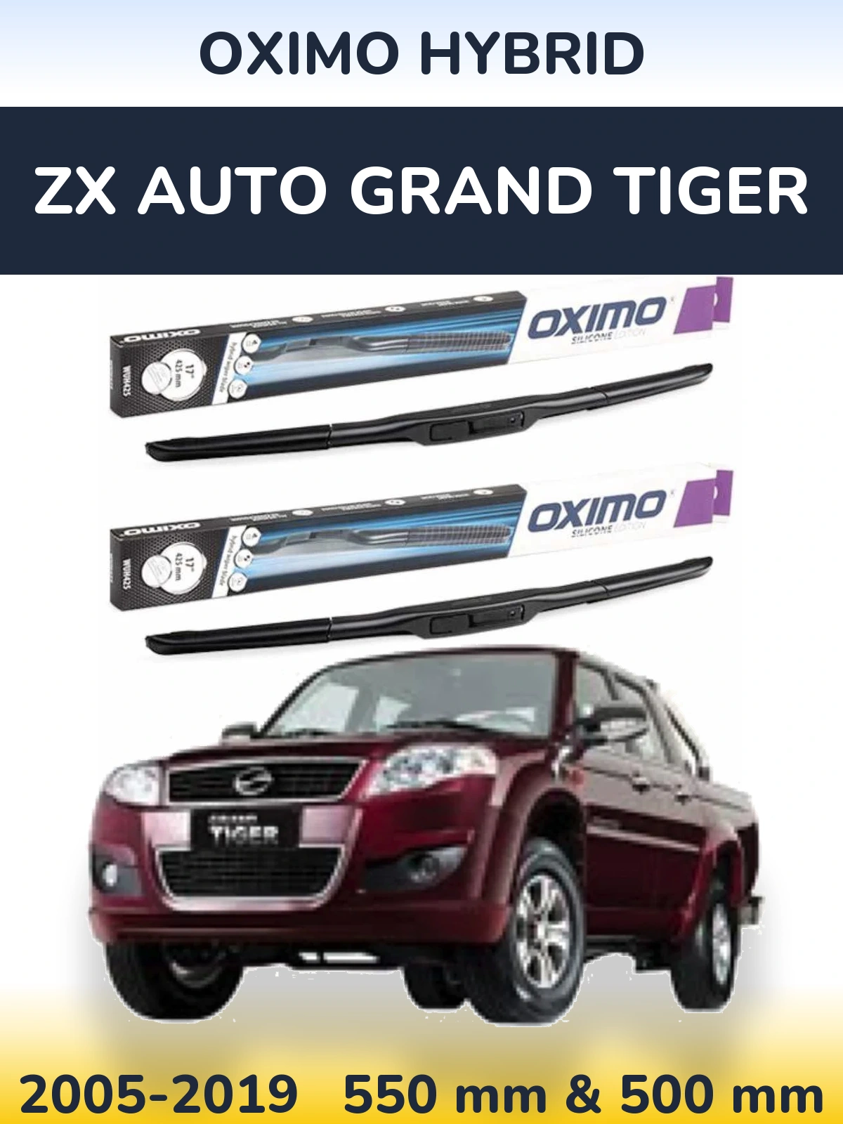 Torkarblad Oximo Hybrid för ZX Auto Grand Tiger