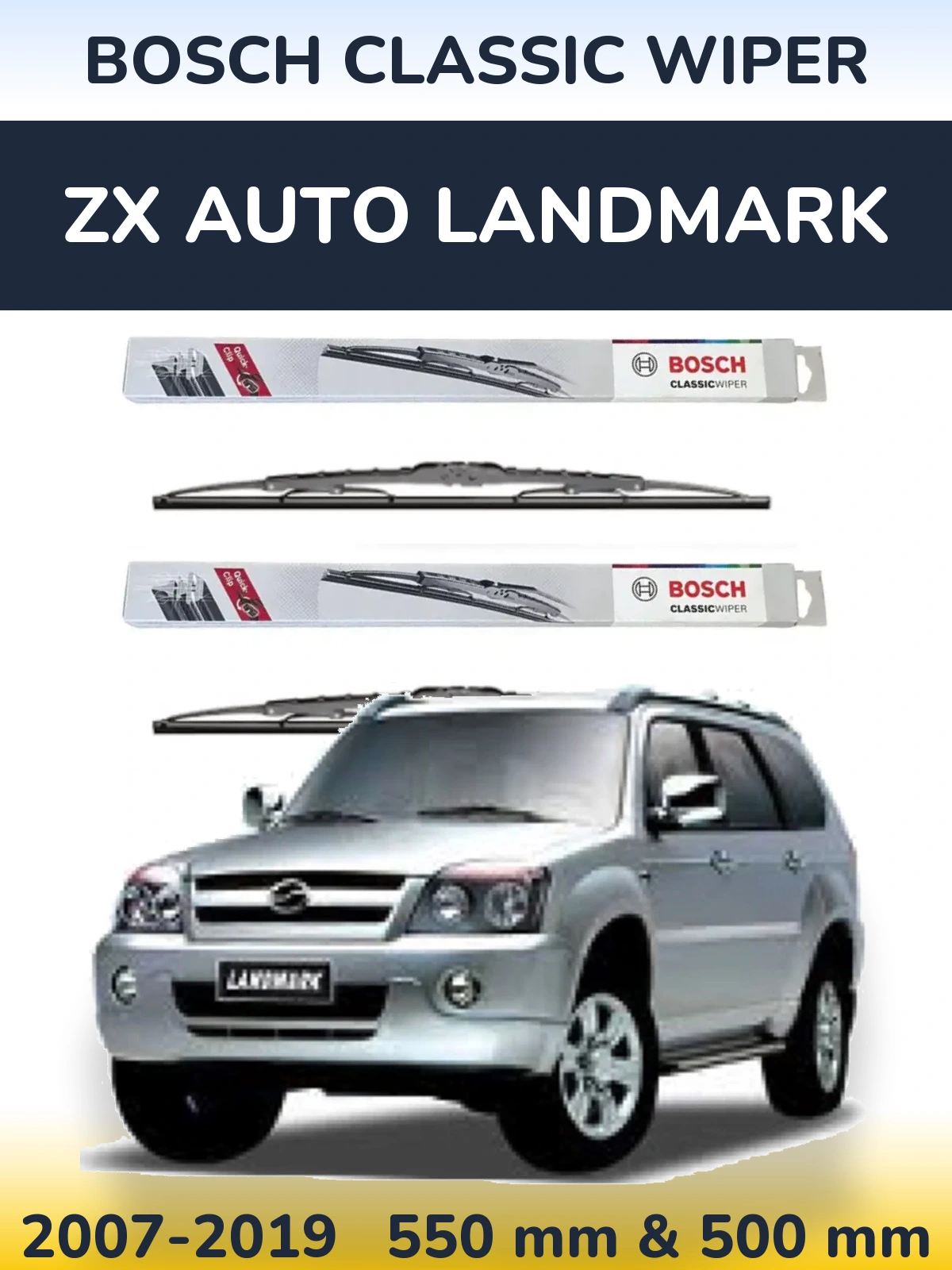 Torkarblad BOSCH Classic Wiper för ZX Auto Landmark