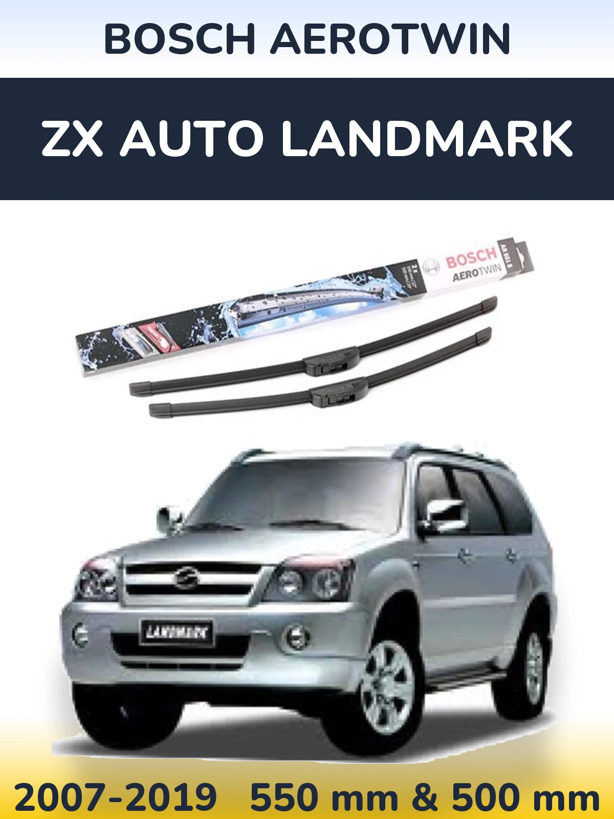 Torkarblad BOSCH AeroTwin för ZX Auto Landmark