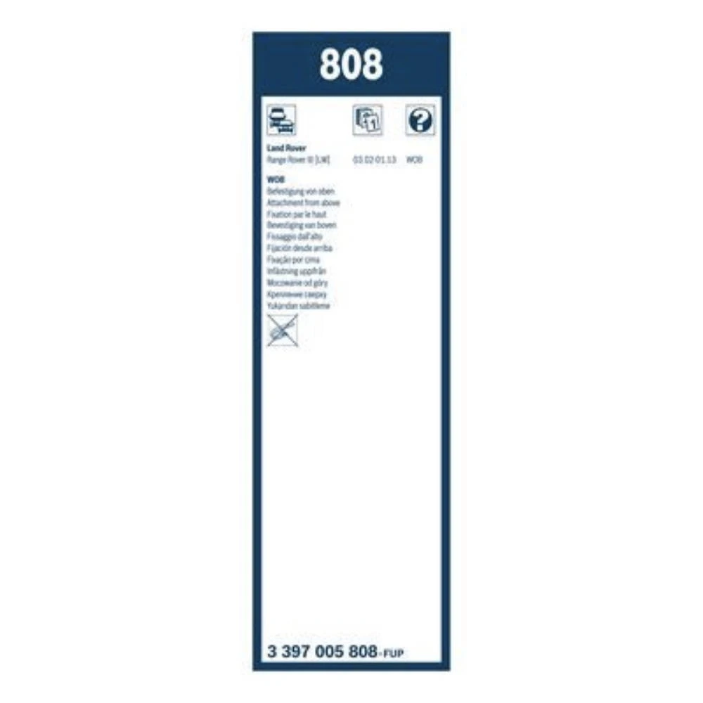 Комплект передних дворников BOSCH Twin 650 & 650 мм для Land Rover Range Rover 3 2002-2013