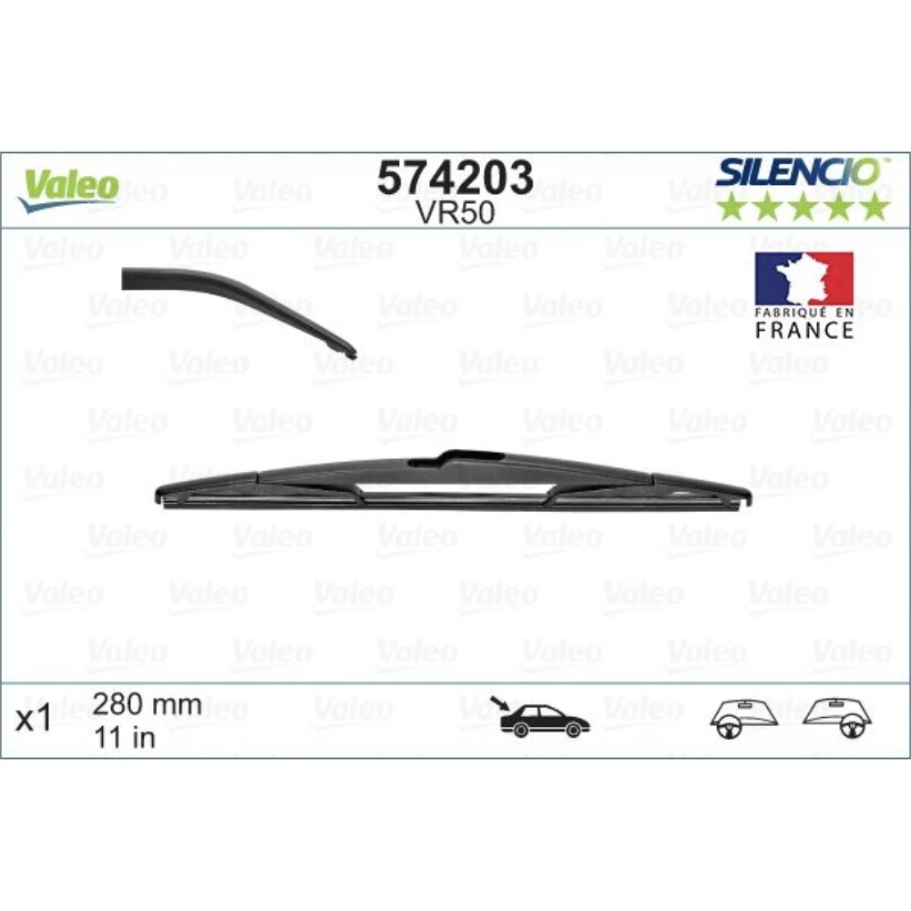 Torkarblad Valeo Silencio Rear för Renault Scenic 4