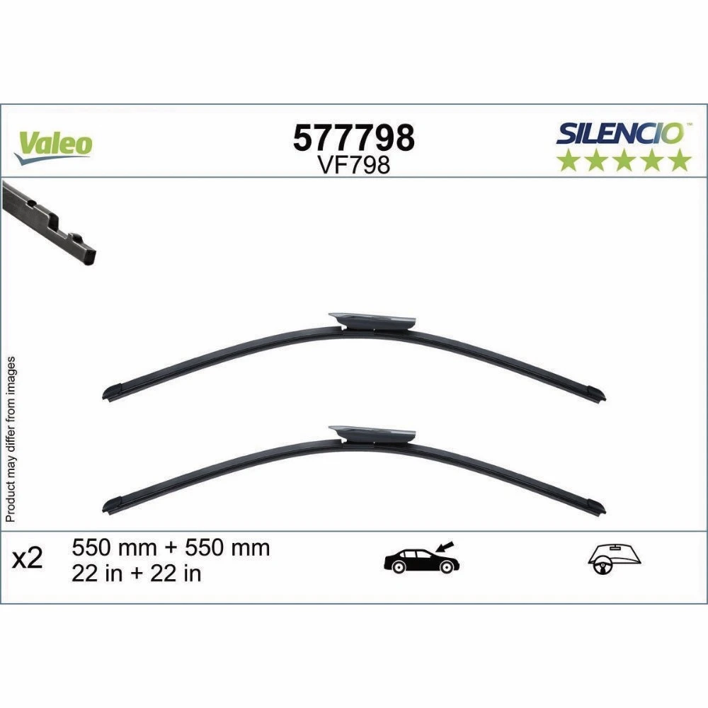 Torkarblad Valeo Silencio Flat för Mercedes E Class
