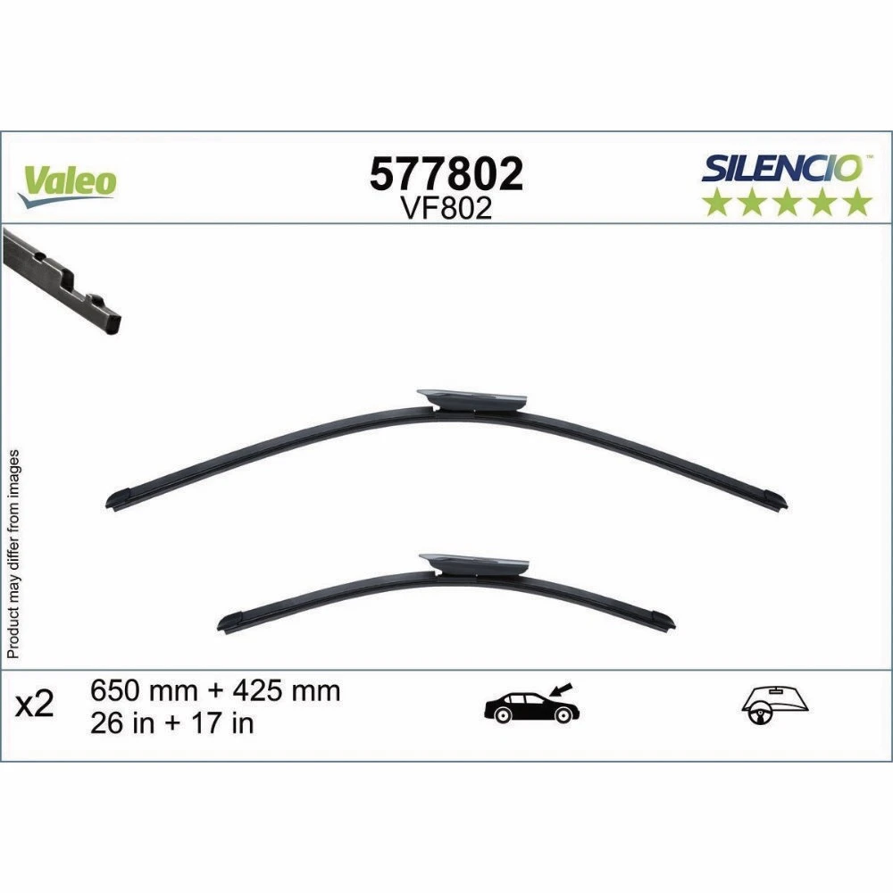 Torkarblad Valeo Silencio Flat för BMW 2 Series