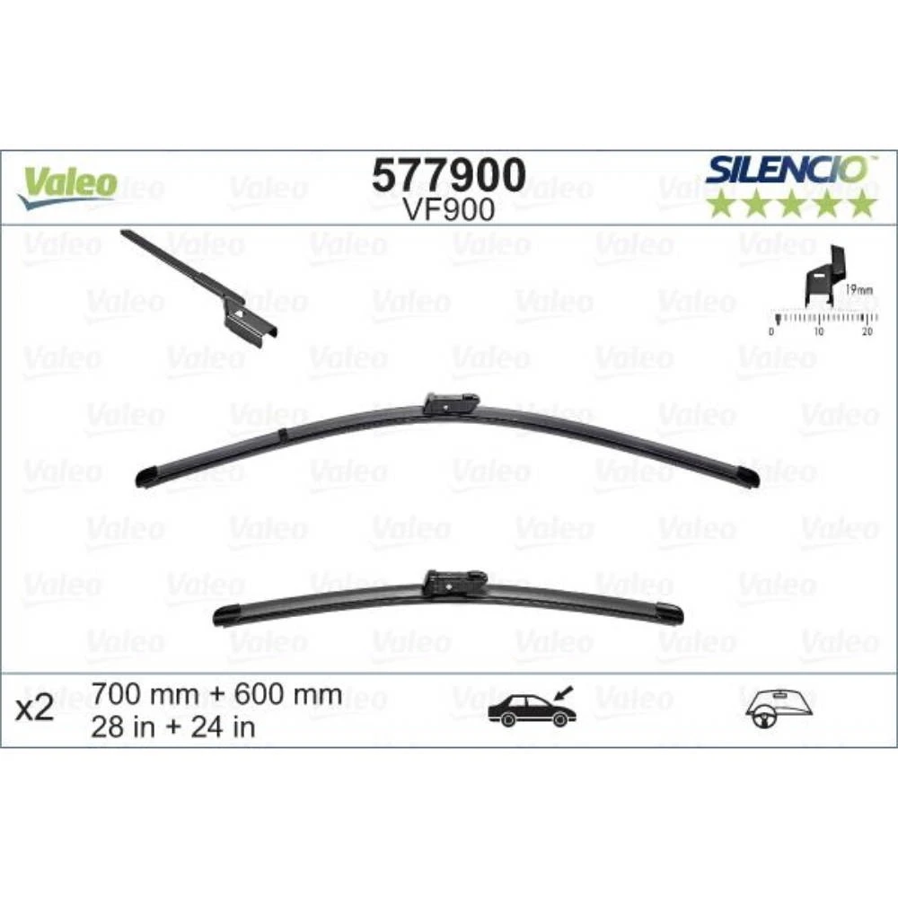 Torkarblad Valeo Silencio Flat för Buick Verano