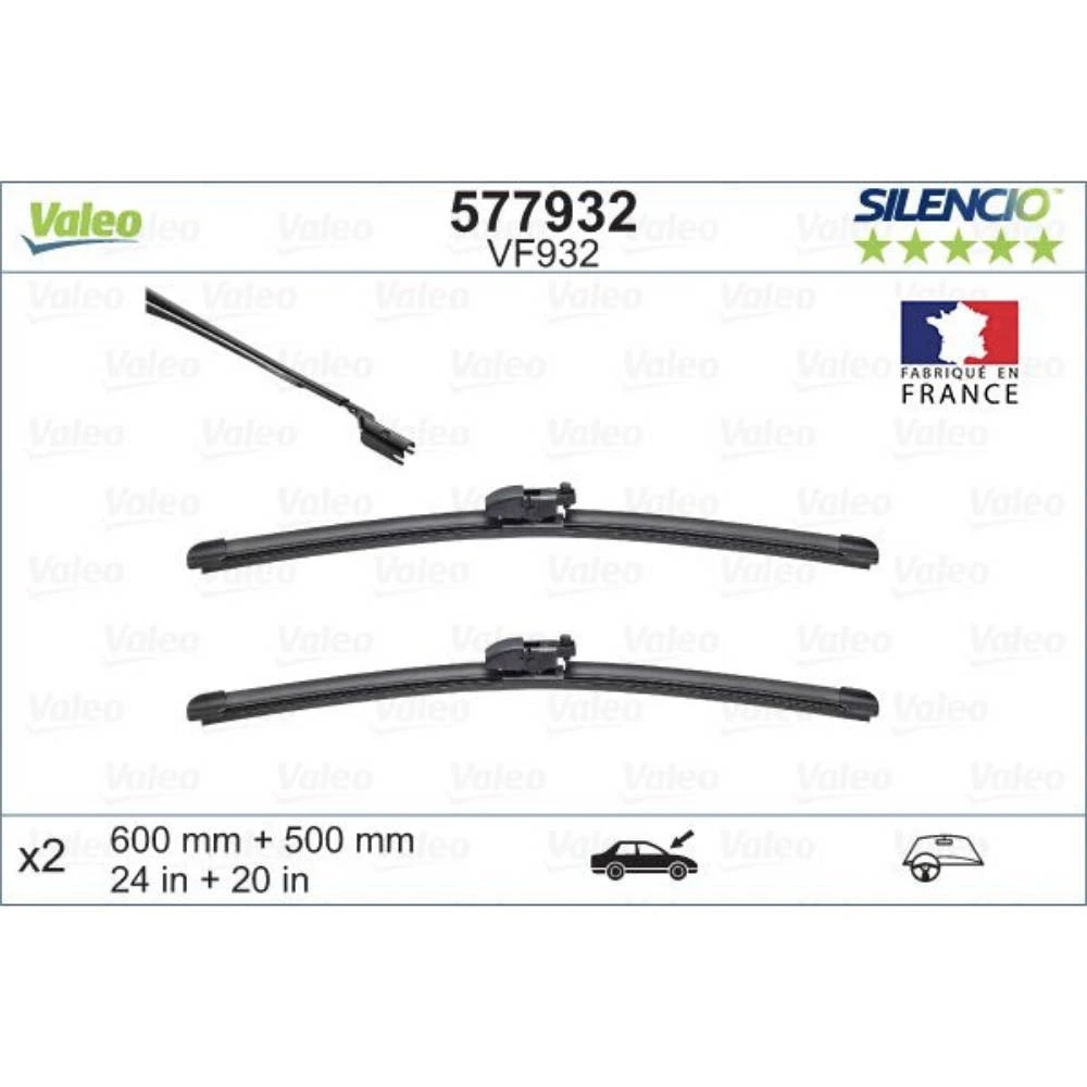 Torkarblad Valeo Silencio Flat för Land Rover Range Rover 4