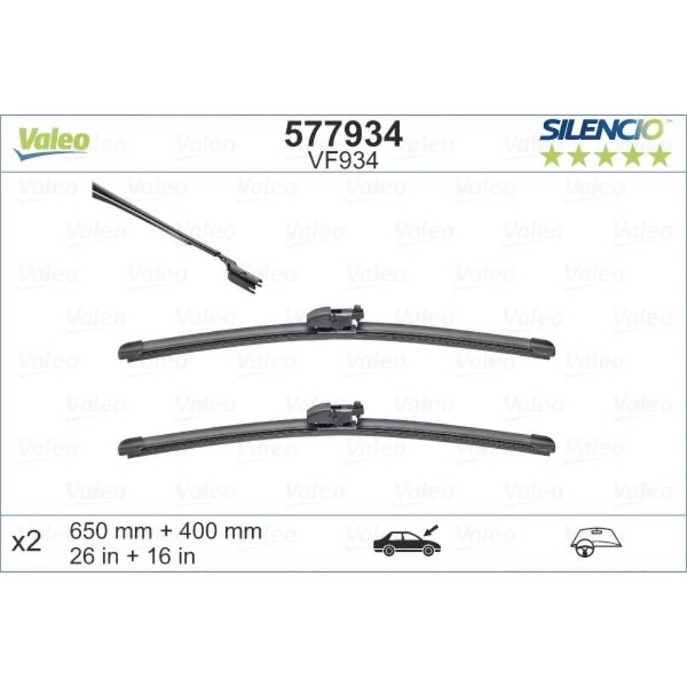 Torkarblad Valeo Silencio Flat för Subaru Levorg