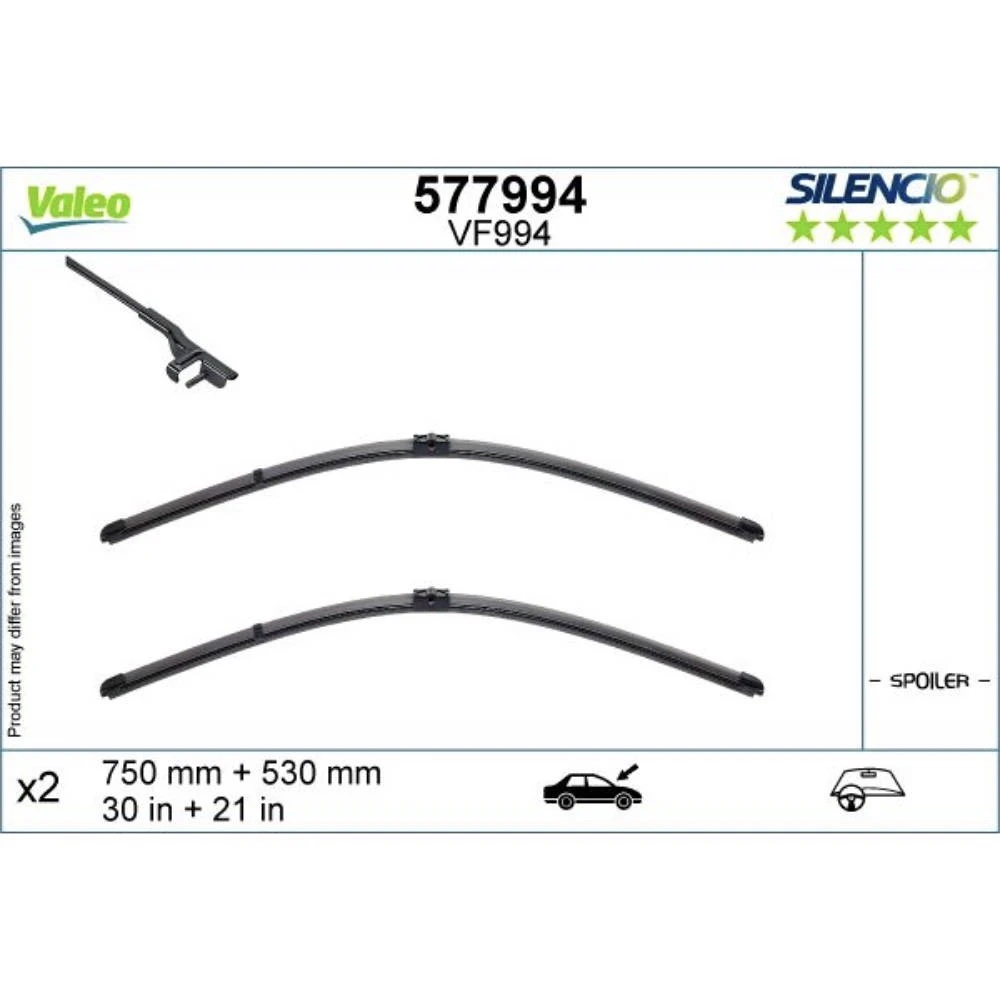 Wiper blades Valeo Silencio Flat for BMW i3