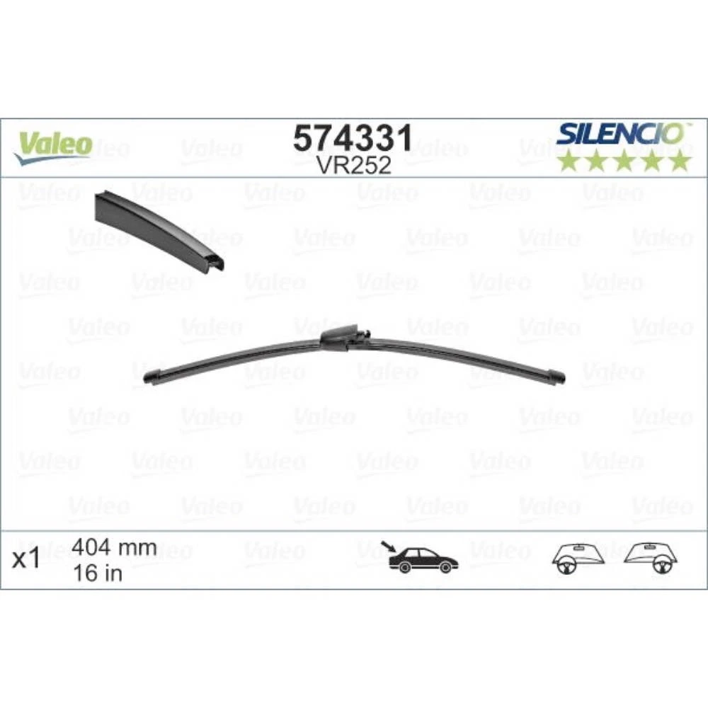 Torkarblad Valeo Silencio Rear för Skoda Fabia 2 Combi