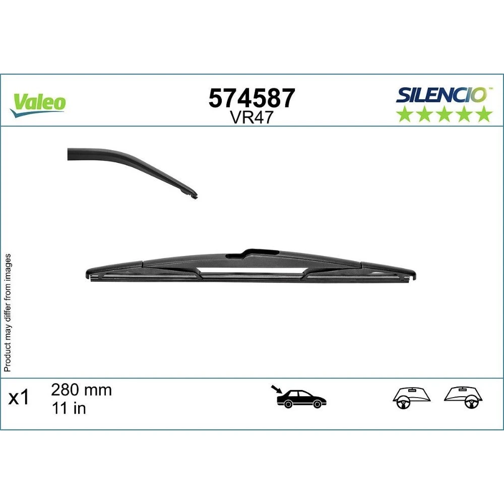 Torkarblad Valeo Silencio Rear för Pontiac Vibe