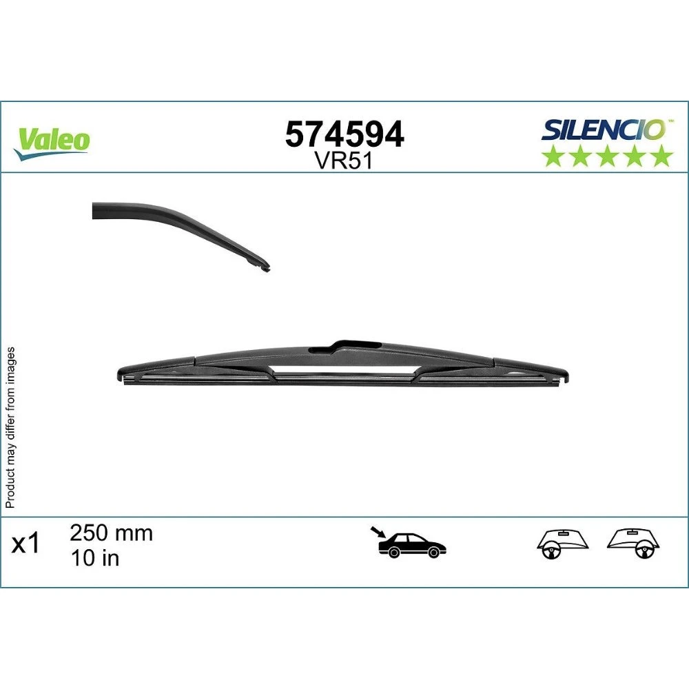 Torkarblad Valeo Silencio Rear för KGM Tivoli